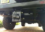 Discovery 1 Tank Guard with removable Tow Hitch